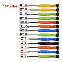 13 in 1 precision screwdriver set for iphone 8 x 7 6 6s 5 4 samsung ipad htc cell phone tablet pc repair hand tool