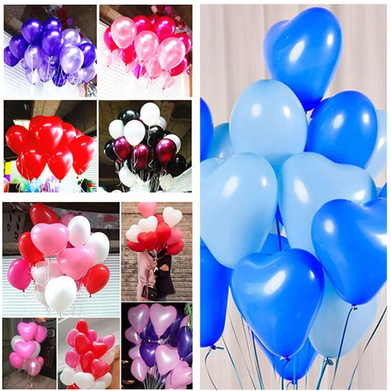 Черные латексные шары 10 шт. дюймов гелиевые надувные свадебные декоративные с