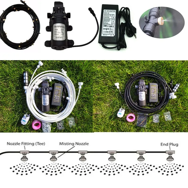 

Electric Pump garden water sprayer misting system spray for flowers plant greenhouse watering misting system