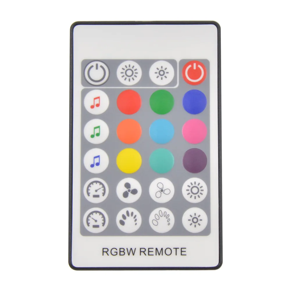Цветная (RGB/RGBW Светодиодная лента светильник музыка Управление AC/DC 12V 24V 20 м