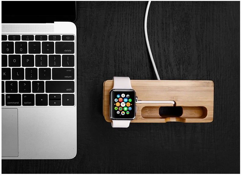 Бамбуковый Чехол для IPhone6 часы Apple 7 поколения кронштейн основание apple Watch чехол