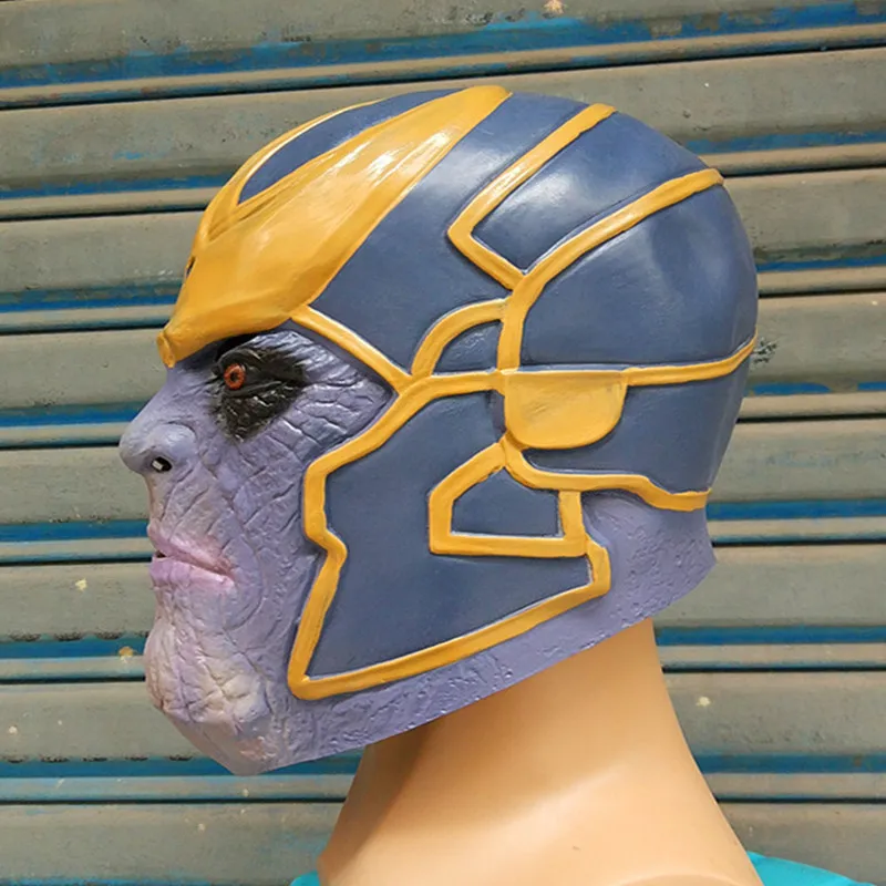 Маскарадный костюм Marvel Мстители 3 Железный человек латексная маска Таноса