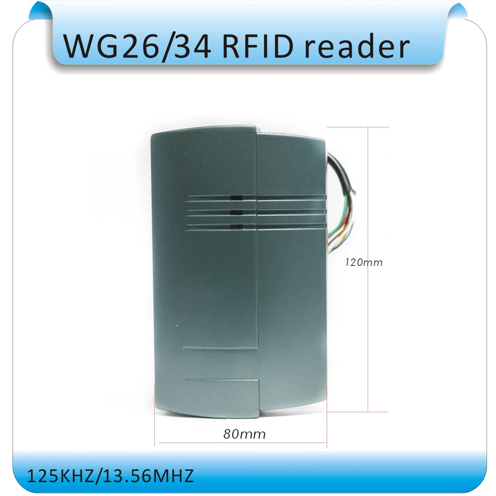 Free shipping 125Khz Rfid WG26 Reader /contactless reader ID Card WG26/34 EM4100 +10pcs card | Безопасность и защита