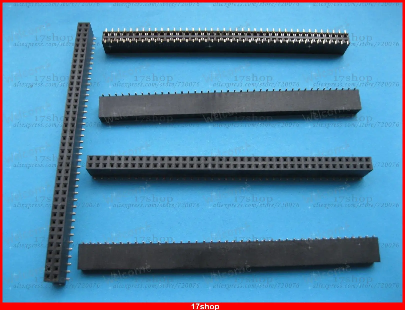 50 pcs Gold SMT SMD 2.54mm 80pin Breakable Female Pin Header Double Row Strip | Обустройство дома