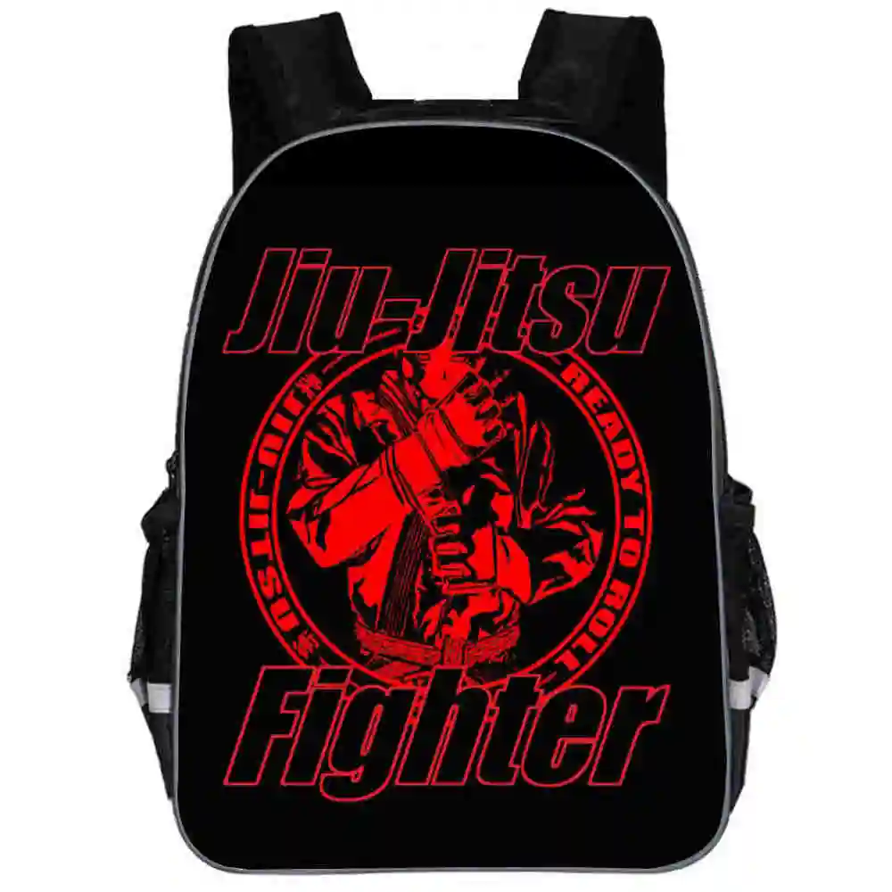 BJJ рюкзак тхэквондо бразильского джиу-джитсу боевых дзюдо животного Для женщин Для мужчин для мальчиков и девочек подростков школьные сумки Mochila Bolsa - Цвет: L