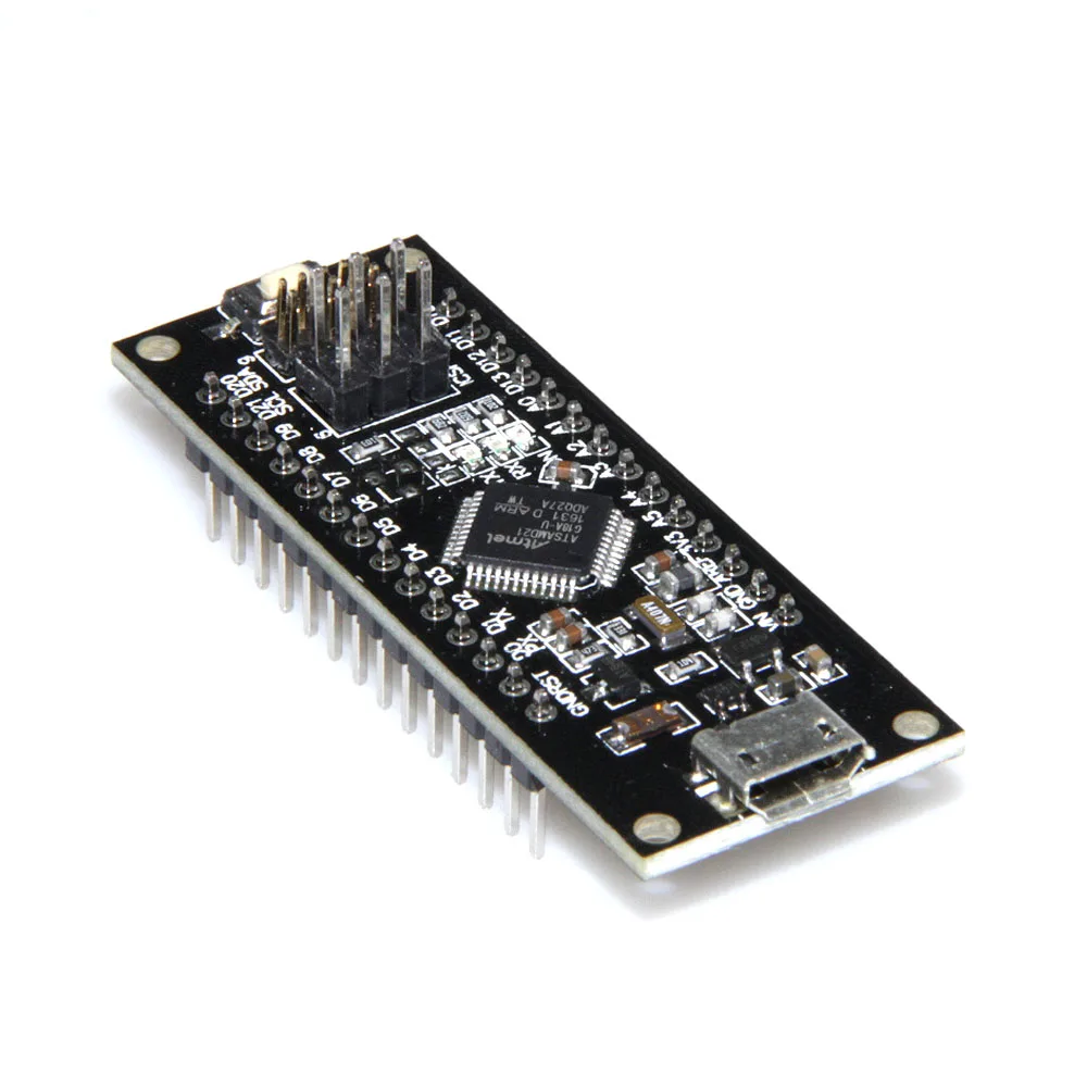 SAMD21 M0 Mini. 32 битный сердечник ARM Cortex M0. Штифты распаиваются. Совместимость с Arduino Zero