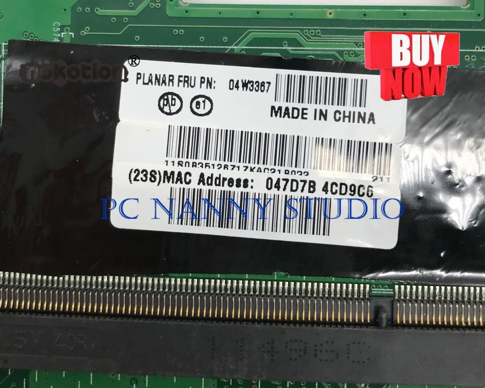 Материнская плата PANANNY 04W3367 для ноутбука Lenovo ThinkPad X130e I3 DDR3 DA0FL8MB8C0