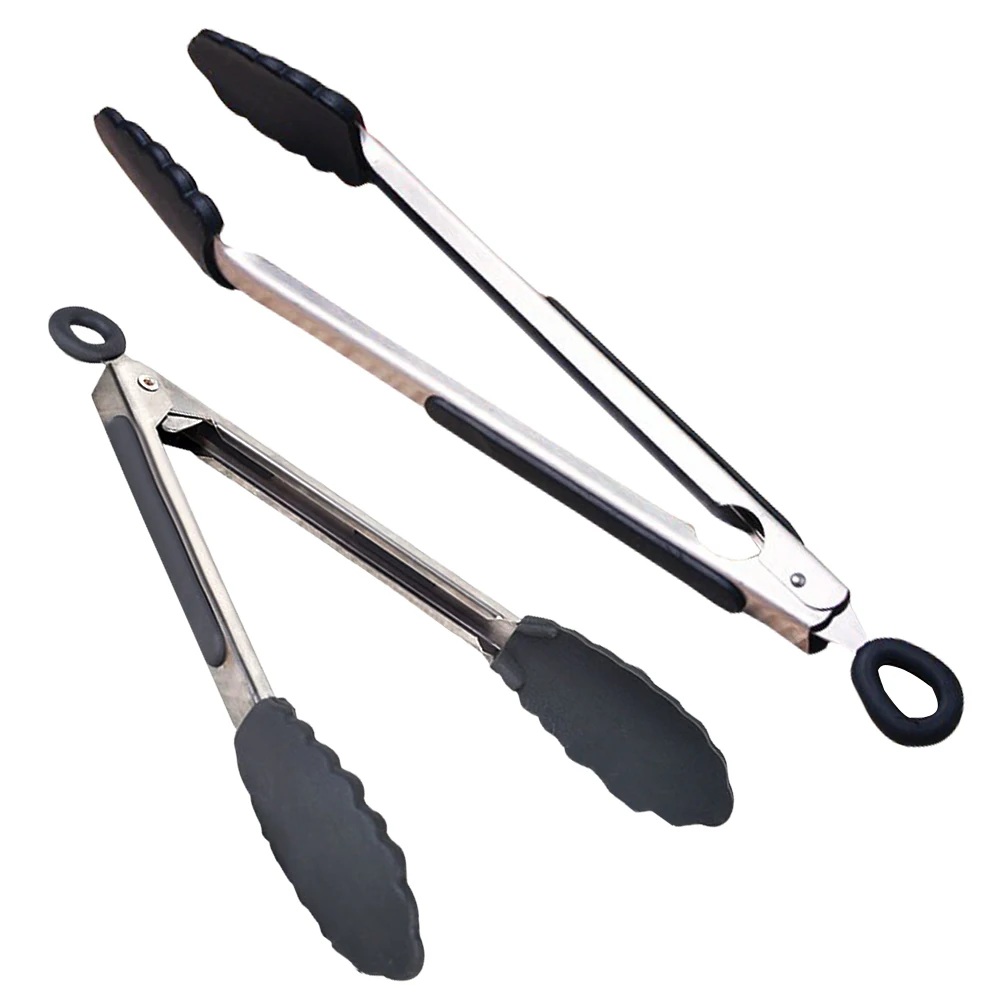 

Large Size Stainless and Silicone Tongs Kitchen Tongs Kitchen Tools High Quality FBE3