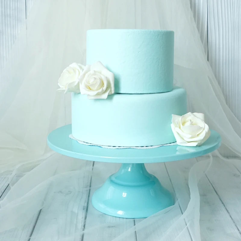 Подставка для торта Tiffany Blue 10/12 дюйма металлическая подставка свадебного