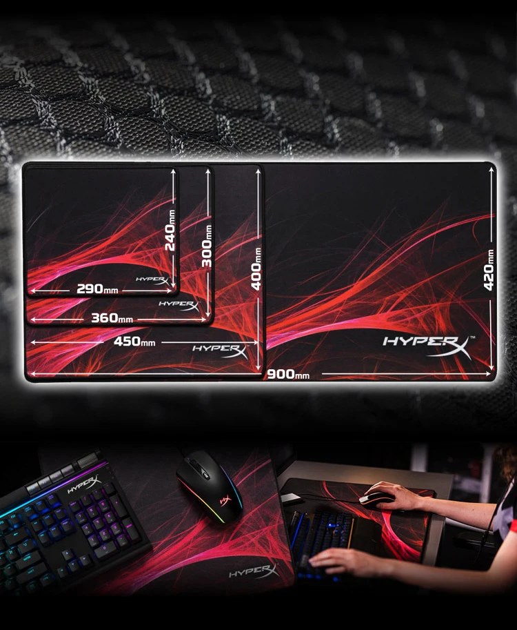 Kingston HyperX FURY коврик для мыши большой коврик для Macbook ноутбука мышь Notbook компьютер креативный резиновый коврик игровой коврик для мыши