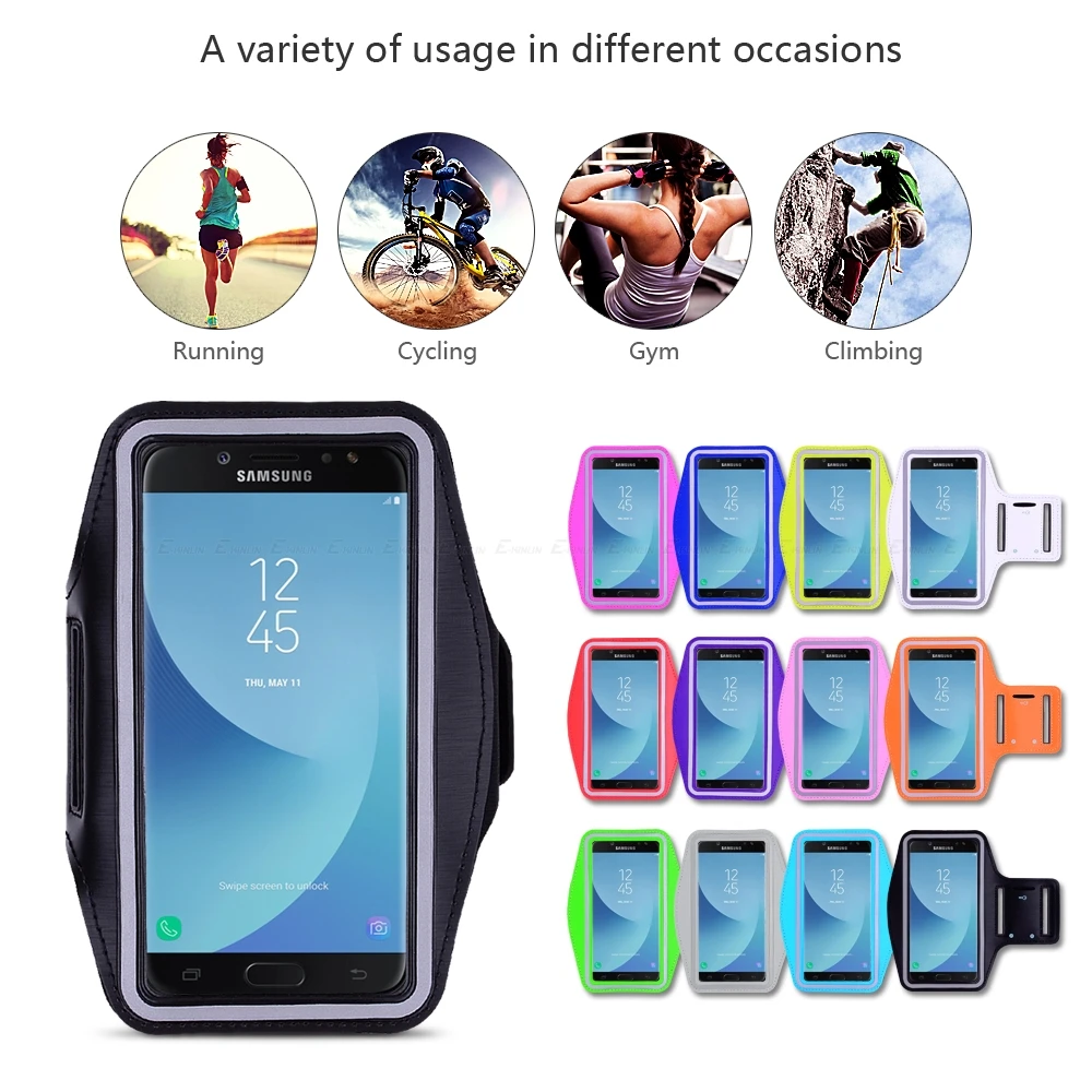 Чехол держатель для телефона спортивной тренировки и бега чехол Samsung Galaxy J8 J7 J6 J5 J4