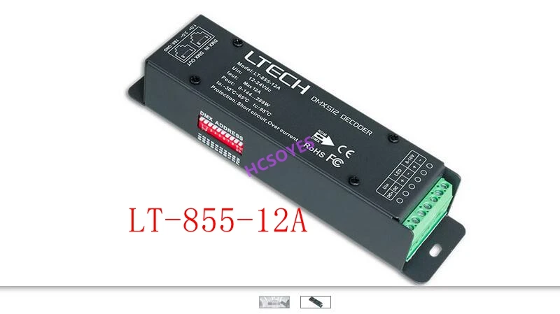 LTECH 1CH 1 способ постоянного напряжения DMX декодер LT-855-12A/LT-811-12A DMX-PWM CV светодиодный