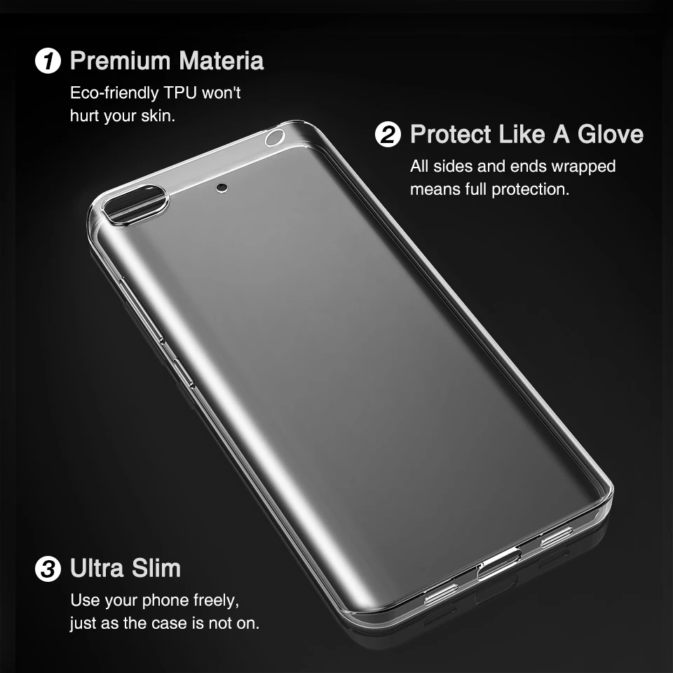 Easyacc тонкий противоударный защитный чехол для телефона Xiaomi Mi 5S / Mi5S Plus роскошный