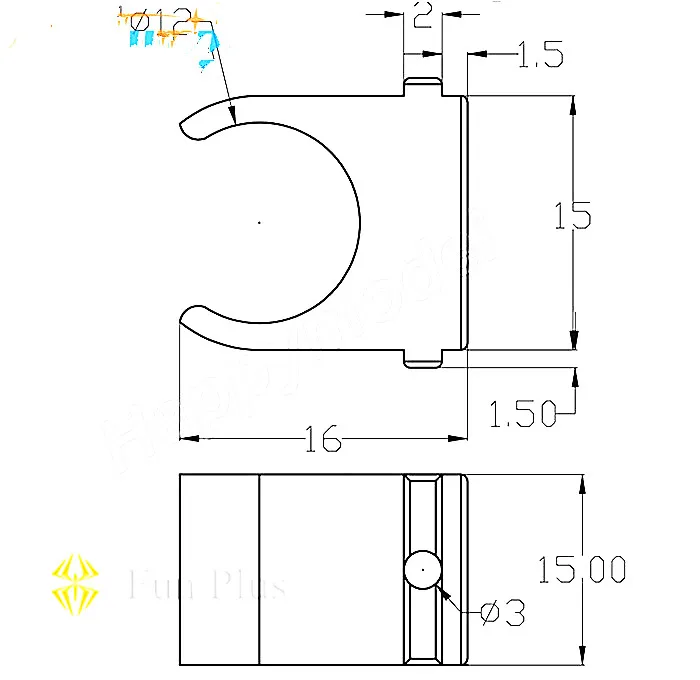 4 шт./партия зажимы 12 мм 16 | Игрушки и хобби