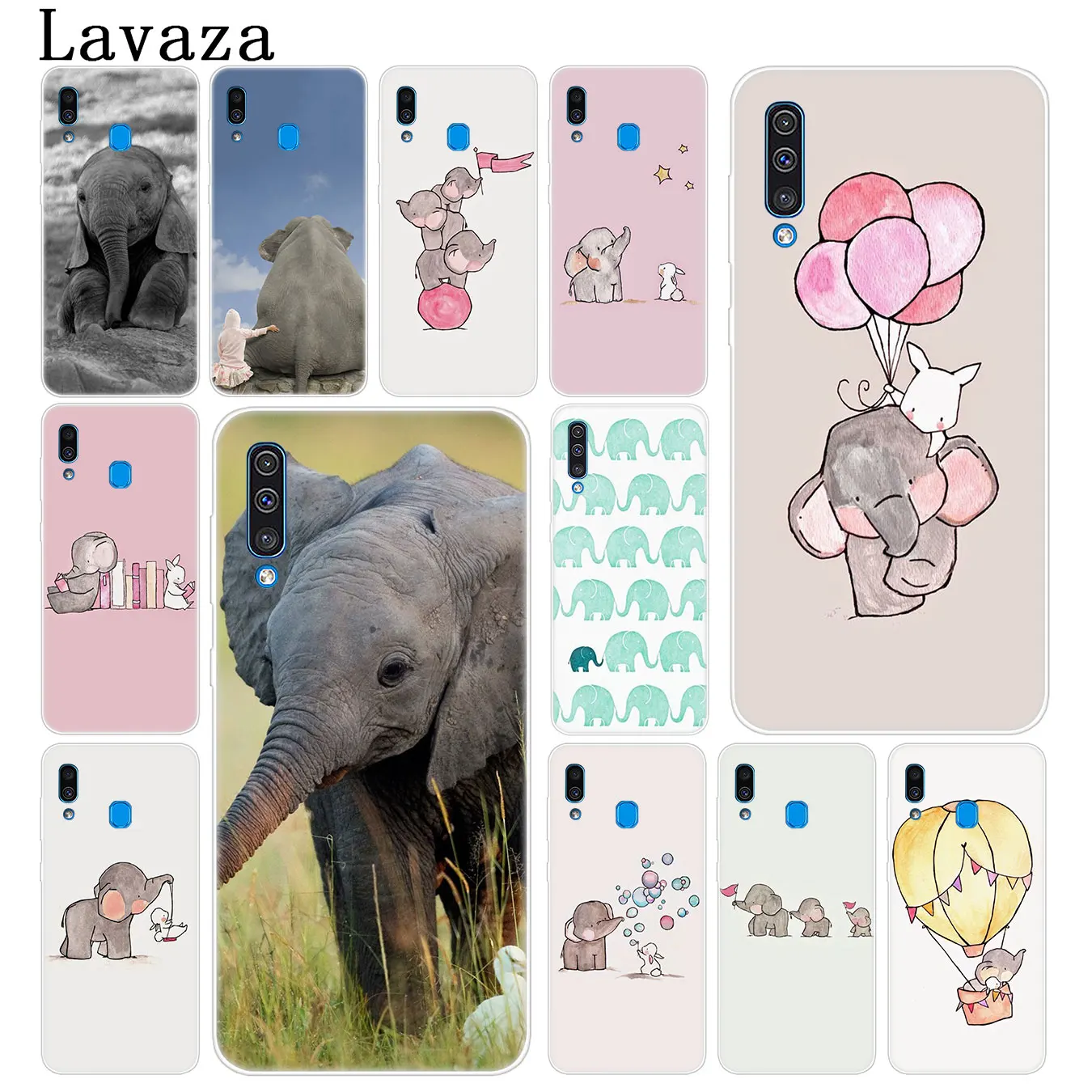 Lavaza мультфильм милый слон и Кролик чехол для телефона Samsung Galaxy A70 A60 A50 A40 A30 A20 A10 M10 M20