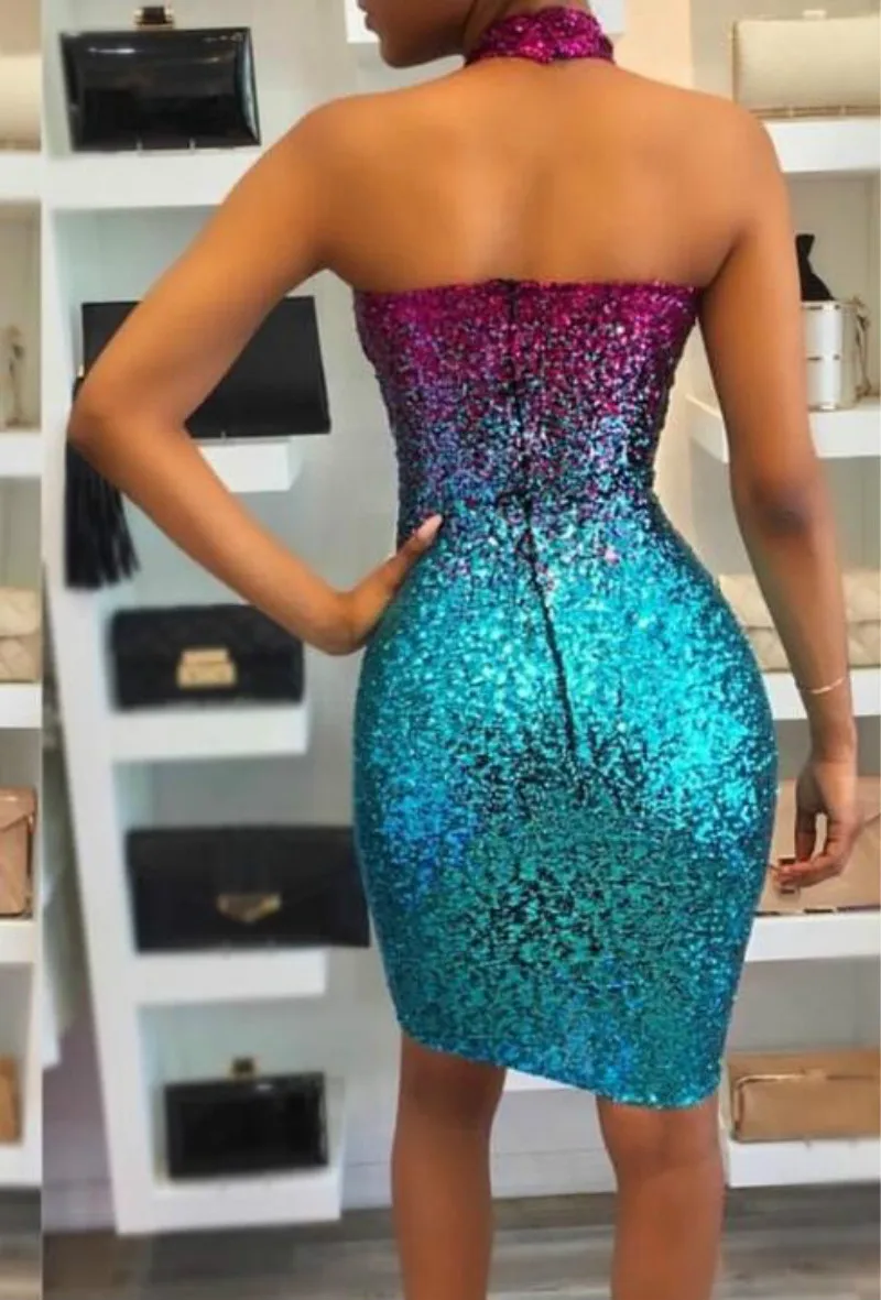 2017 шикарное летнее платье новинка без рукавов с блестками облегающие платья