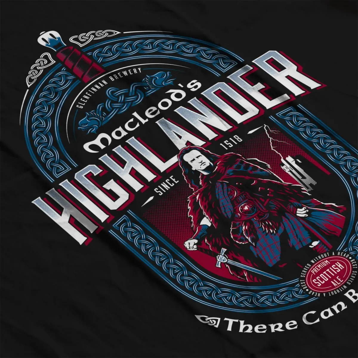 2018 модная футболка маклеодс Highlander шотландского эля Для мужчин футболка|Мужские