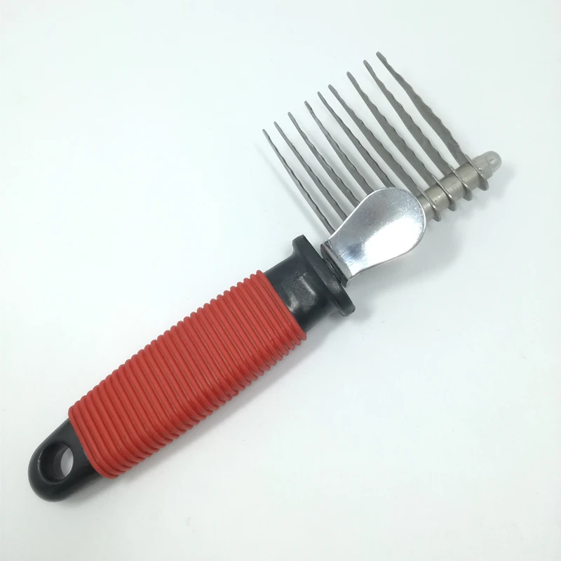 Pet Fur Knot Cutter Remove Comb Grooming Shedding Brush Rake Dog Cat Stainless Steel Long Blades with Safety Edges | Дом и сад