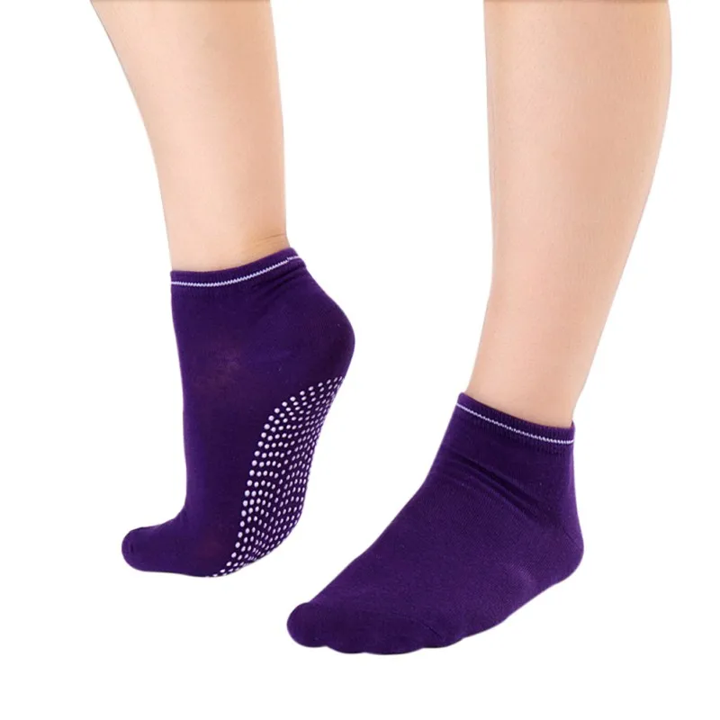 1 Pair Women Yoga Fitness Pilates Socks Colorful Non Slip Massage Toe Durable Dance Ankle Grip Exercise Printed Letter |