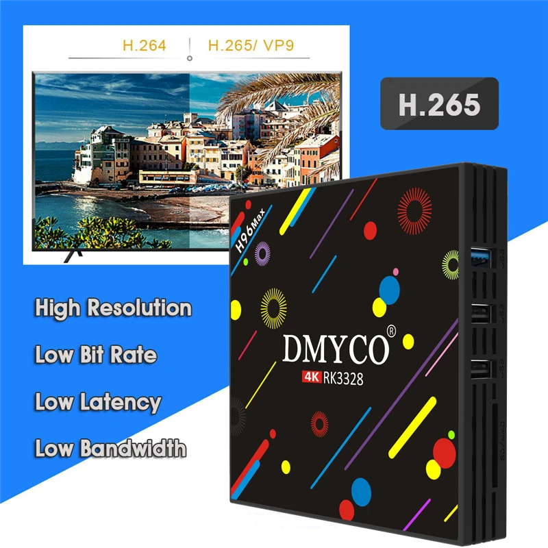 2019 новый хит H96 MAX H2 ТВ приставка Android 7 1 4 ГБ 32 RK3328 Четырехъядерный 4K VP9 HDR10 WiFi Bluetooth 0