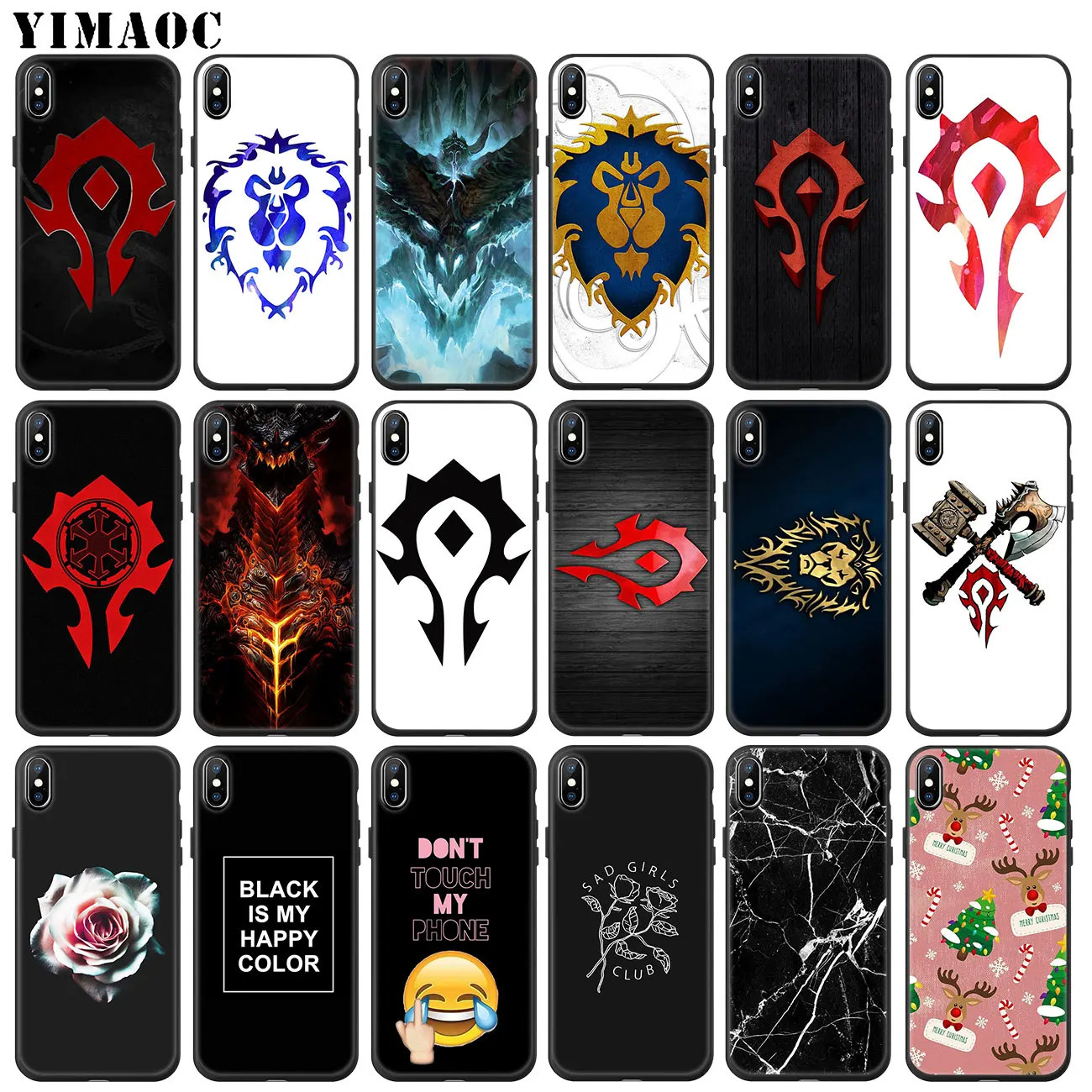 Мягкий силиконовый чехол YIMAOC World of Warcraft для телефона iPhone XS Max XR X 6 6S 7 8 Plus 5 5S SE 10 из