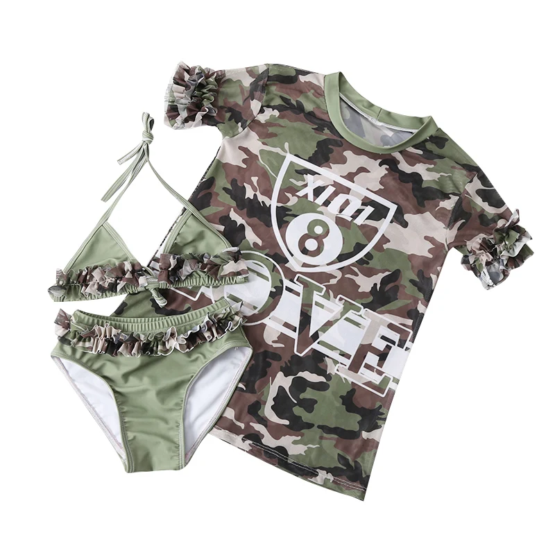 Бикини для девочек 2018 дети из двух частей купальники Купальники Милые обувь