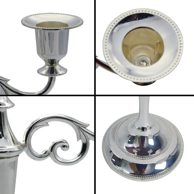 Золотой/Серебряный Канделябр металлические подсвечники Свадьба/дом/гостиная