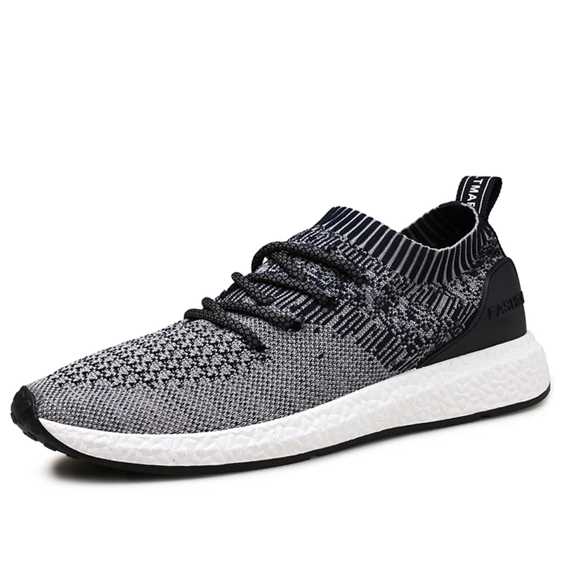 Мужские дышащие кроссовки JUNJARM черные повседневные Нескользящие из мягкой сетки