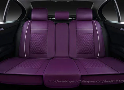rear seat purple Только автомобильные чехлы на заднее сиденье для Volkswagen vw passat polo golf tiguan jetta touran touareg bora Sagitar Magotan Teramont styling - Название цвета: rear seat purple