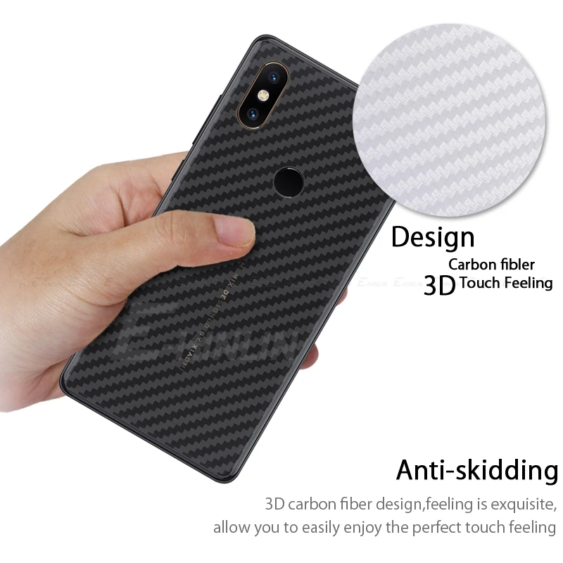 3D задняя крышка из углеродного волокна защитная пленка для Xiaomi Mi 8 Pro A3 A2 Lite Mix Max 3 2