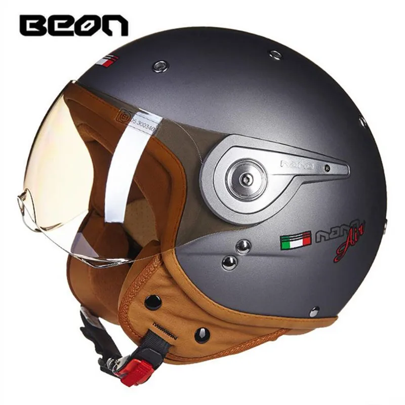 Шлем BEON 110A для мотоцикла электрического автомобиля скутера летняя Половина