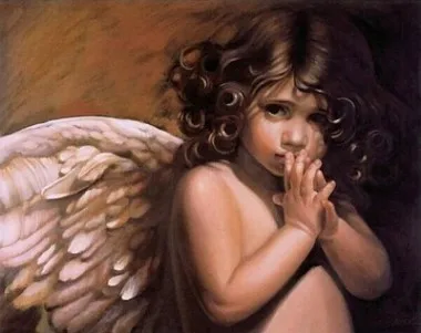

Diy Painting angel baby digital number decorative wall pictures living room canvas painting frameless 40X50cm AOP063