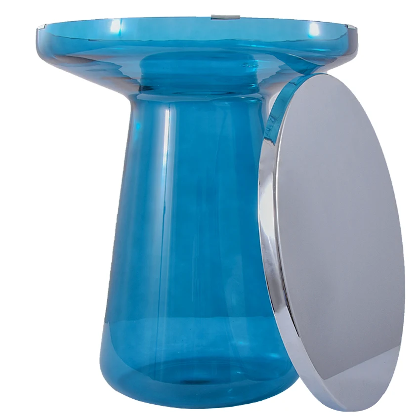 Круглый Чайный журнальный столик в скандинавском стиле металлическая верхняя