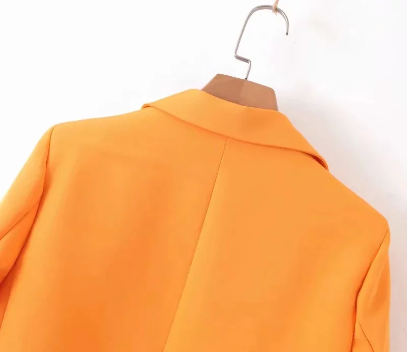 Рабочие брючные костюмы OL комплект из двух предметов для женщин Orangee элегантный офисный Женский блейзер пиджак и брюки на молнии костюм женская верхняя одежда