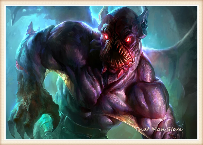 DOTA 2 Плакаты кино стикеры Настенные с белым покрытием Бумага PrintsClear изображение