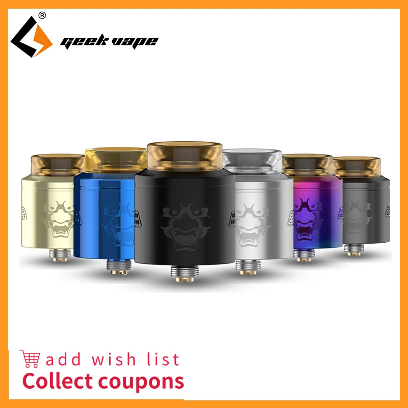 Оригинальный атомайзер Geekvape Tengu RDA электронные сигареты вейп бак с PMMA мундштук