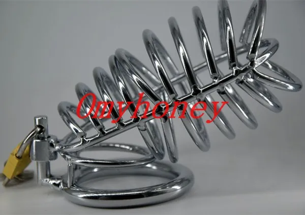 SM449 Silver клетка для пениса из нержавеющей стали с шкафчиком замком кольцо полового