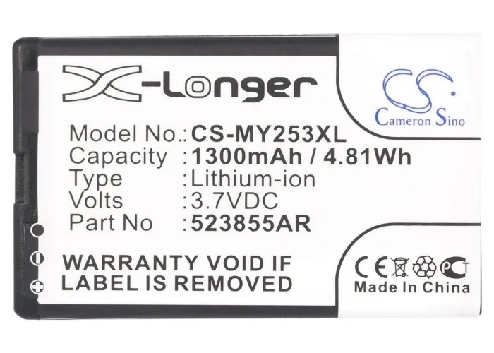 Cameron Sino 1300 мАч аккумулятор P/N 523855AR для Sagem 253491226 Alium|Аккумуляторы мобильных
