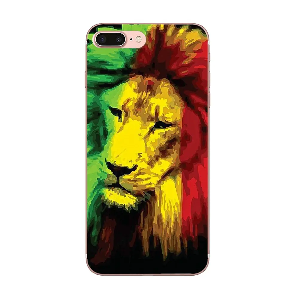 Для Xiaomi Redmi Mi Note 7 8 9 SE Pro Lite Go Play мягкий чехол с принтом Rasta Lion Reggae|Бамперы| |