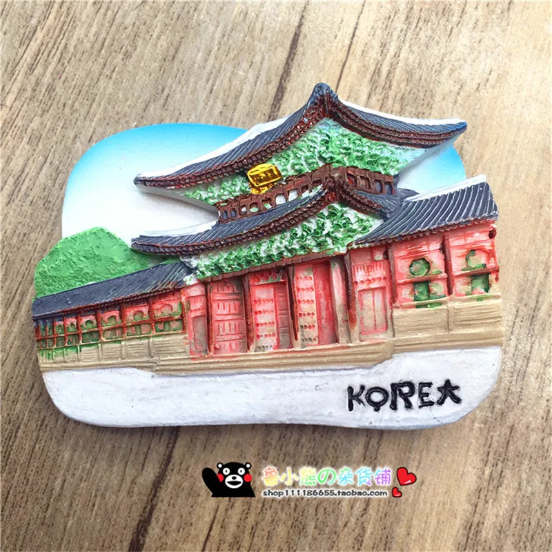 New Hot Korea Seoul Namdaem Jeju Island Gyeongbokgung Palace Fridge Magnet Tourist Souvenirs Refrigerator Magnetic Stickers Gift | Дом и сад