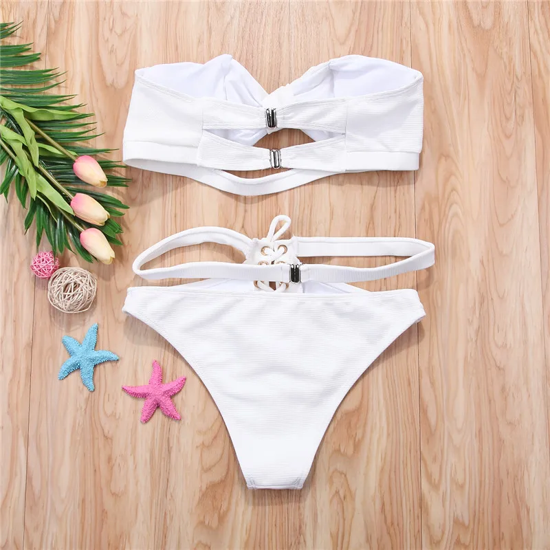 Женский сексуальный бандаж бикини пуш ап мягкий бюстгальтер купальник купальный