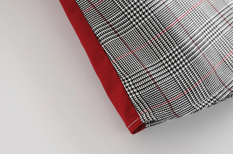 ASDS Для женщин Повседневное платья в клетку модные проверьте V вырез горловины