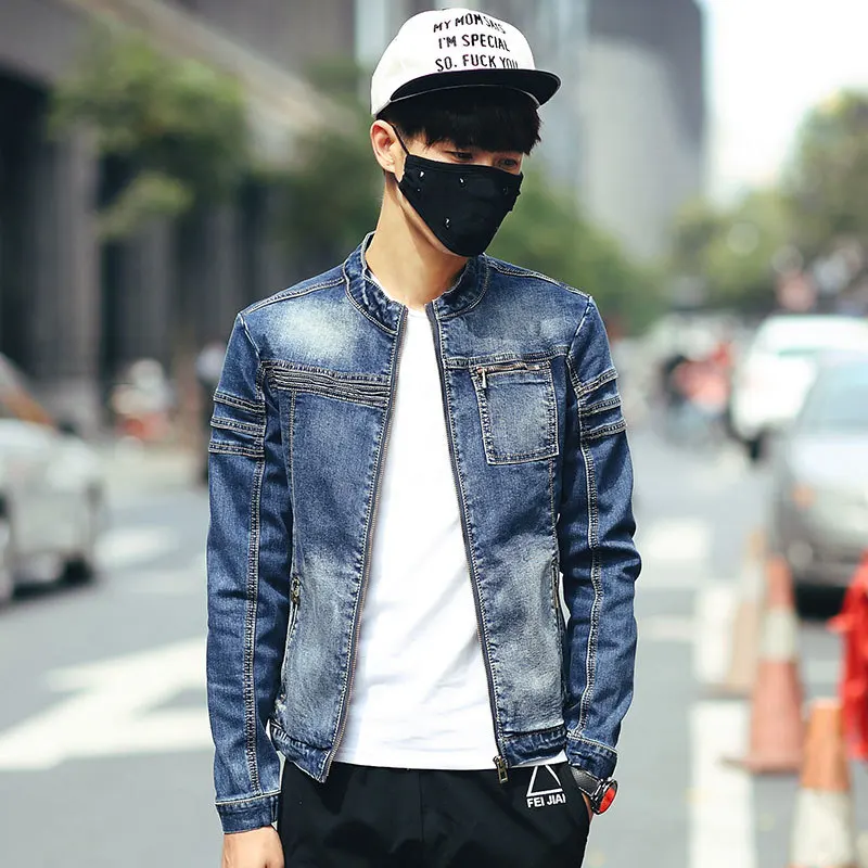2019 повседневные ретро модные уличные хип-хоп мужские куртки Новые джинсовые и