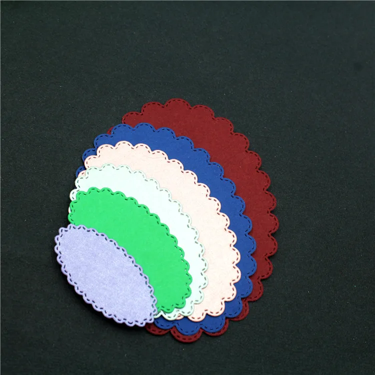 6 шт./компл. фоторамка с фестонами декоративные штампы для скрапбукинга стальное