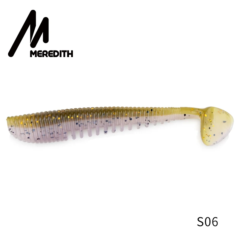 S06 MEREDITH Awaruna, рыболовные приманки, 8 см, 9,5 см, 13 см, искусственные приманки, воблеры, мягкие приманки, Shad, карп, силиконовые рыболовные мягкие приманки, снасти - Цвет: S06