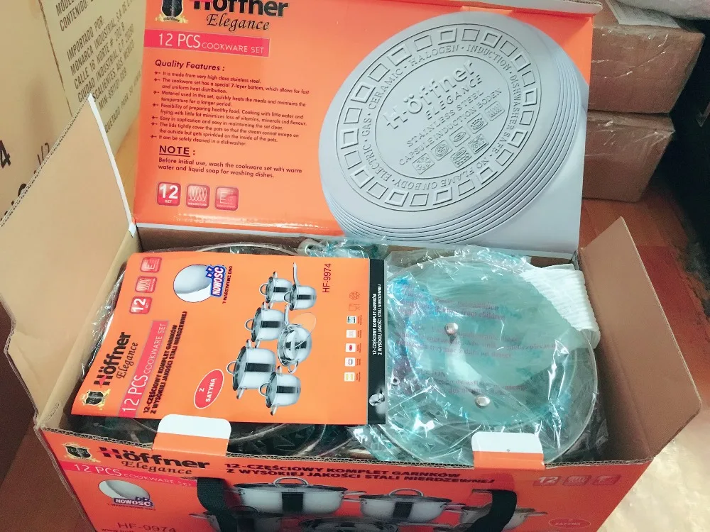 Горячая Пособия по кулинарии Инструменты 12 шт набор посуды с Нержавеющая сталь