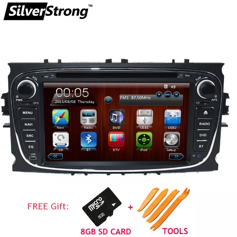 Silverstrong WinCE два Din универсальный dvd-плеер автомобиля для FORD FOCUS2 GALAXY MONDEO CONNECT 2008-2011