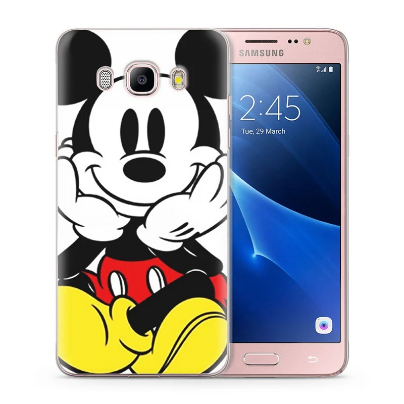 Чехол для Funda Samsung Galaxy J5 2016 чехол J510 J510F TPU цветной мягкий с изображением Микки и