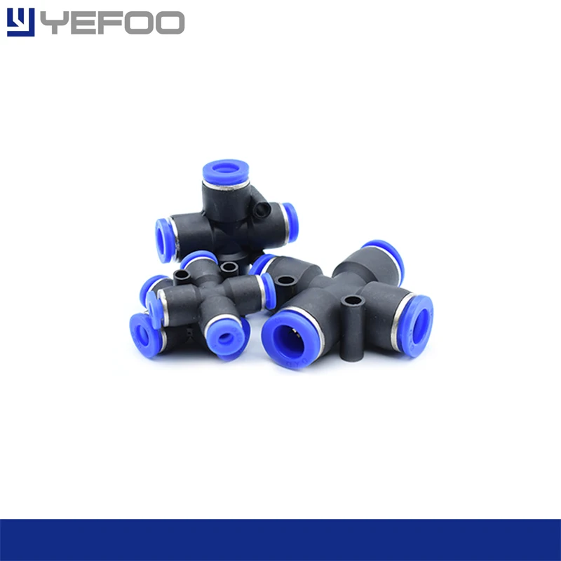 10 шт./лот пневматические пластиковые крест четыре стороны отверстия пройти