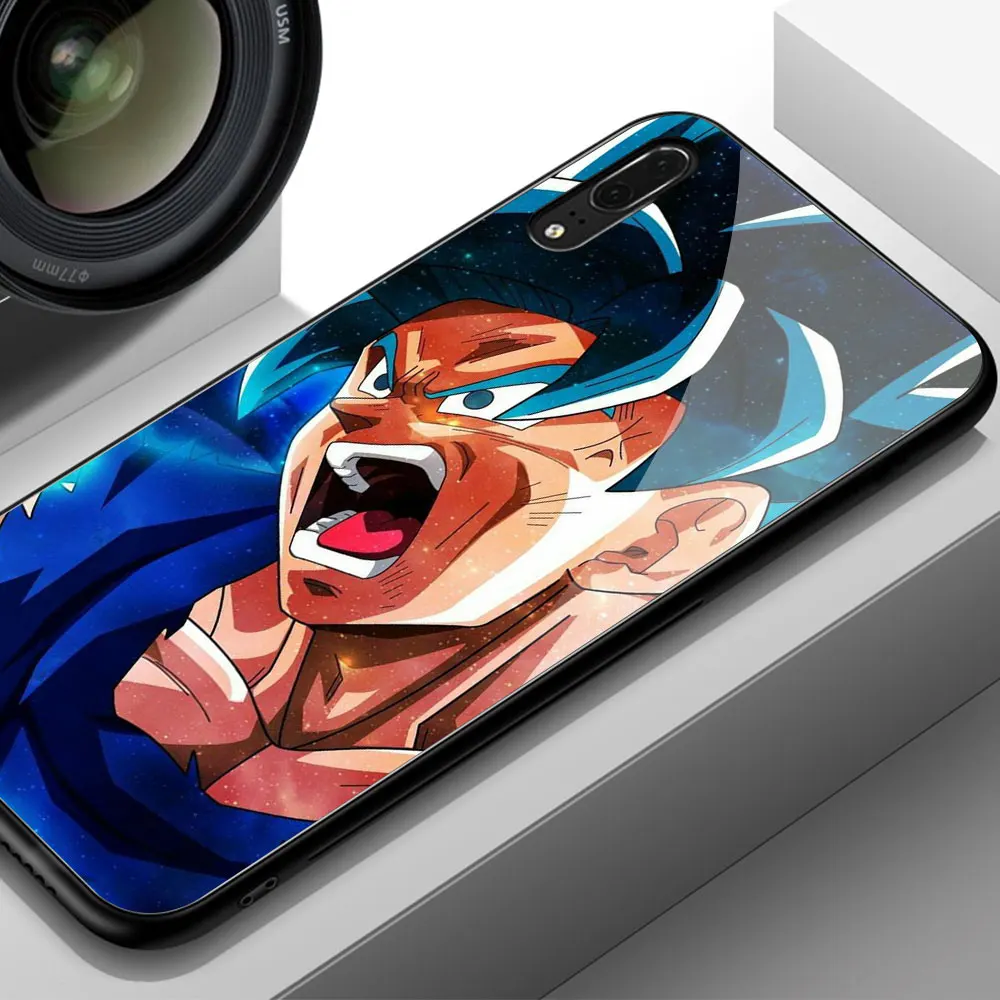 Для huawei P20 Lite чехол Dragon Ball Супер Saiyan чехол из закаленного стекла для huawei mate 9 10 Pro P10 P20 P30 Honor 10 Play Note 10 - Цвет: 02200